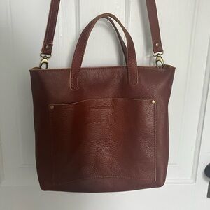Portland Leather medium crossbody tote (zip-top)